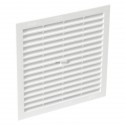 Grille d aération classique - B204 - polystyrène blanc - 201x201x15 mm