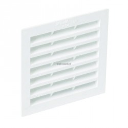 Grille d'aération à visser ou à coller classique carrée simple 1B214