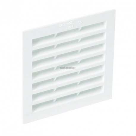 Grille d'aération à visser ou à coller classique carrée simple 1B214