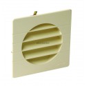 Grille d aération spécial façade pour tube PVC - 1GETM160 - teinte sable -  Ø 160 mm