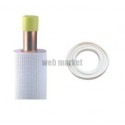 COURONNE TUBE CU  1/4 ISOLE PE BLANC M1  22M
