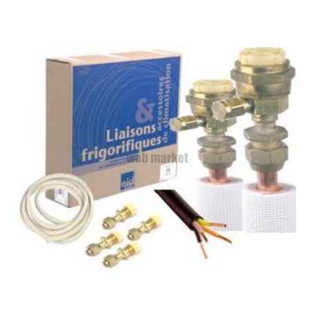 KIT D'INSTALLATION TIRE AU VIDE TOUS FLUIDES PE M1 BLANC 1/4-1/2 13M 4PA 5G1.5