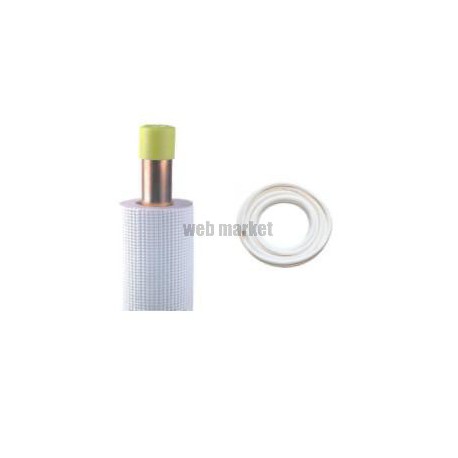 COURONNE TUBE CU  3/8-5/8 ISOLE PE BLANC M1  21M