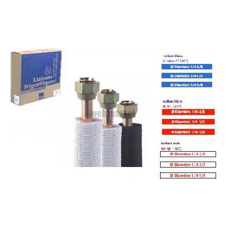 LIAISON FLARE PE BLANC  3/8-5/8 5M
