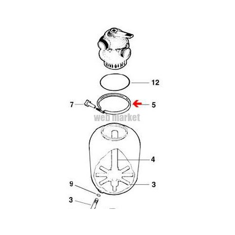 Manette de serrage collier de filtre Pantera