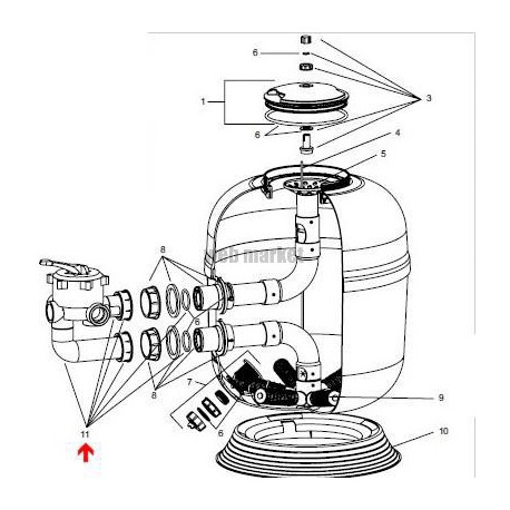 Kit liaison à visser 2" / Filtre RTM CS et Euréka