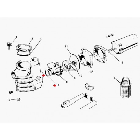 Joint de diffuseur de pompe Hayward (52x4mm)