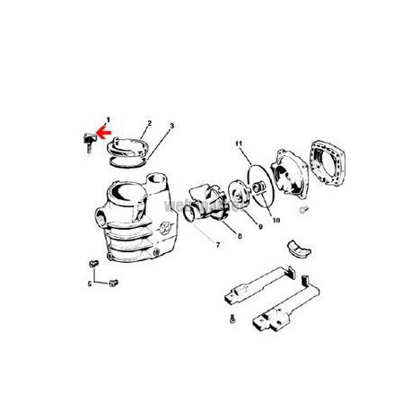 Vis de couvercle de pompe Hayward SP1800 ( Dispo épuisement Stock )