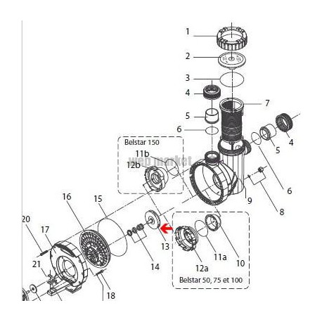 Turbine de pompe Belstar 150, 50Hz