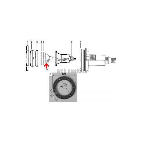 Ampoule à pinces de projecteur halogène Cofies ( Dispo épuisement Stock )