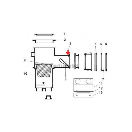 Butée de volet de skimmer Cofies ( Dispo épuisement Stock )
