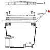 Grille, bride, joints, vis bonde de fond Pool s