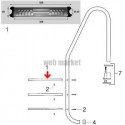 Marche plastique échelle Pool s (500x130mm,Ø45mm) ( Dispo épuisement Stock )
