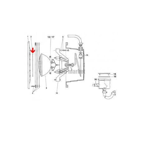 Garniture de lampe de projecteur Pool s