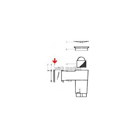 Joint de bride skimmer Hayward SP1090