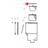 Couvercle de skimmer carré Hayward SP1082