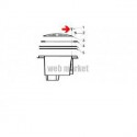 Vis de grille bonde de fond Hayward, les 2(37,5mm)
