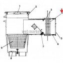 Bride de skimmer petite meurtrière et 16 vis SNTE ( Dispo épuisement Stock )