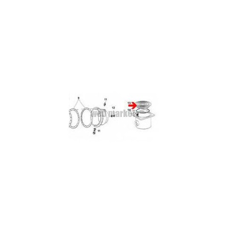 Couvercle, joint boite de connexion SNTE (Ø12,4cm ( Dispo épuisement Stock )