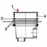 Grille de bonde de fond liner SNTE