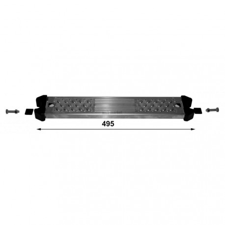 Marche inox complète Ø42