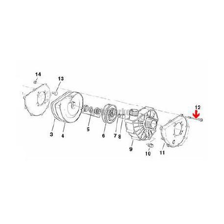 Vis de corps de pompe Bellow-Jet 21-50 (6x97mm)