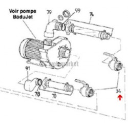 Vanne bronze 2" de Badujet Classic-M ( Frais/Délai supp à prévoir )