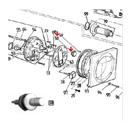Bouton de réglage d air Badujet SuperSport ( Dispo épuisement Stock )