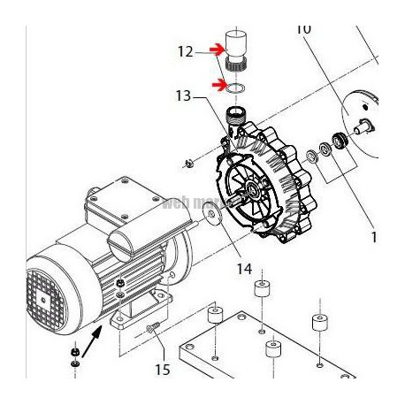 Raccord + réduction refoul. Aquaboost II Ø32mm ( Frais/Délai supp à prévoir )