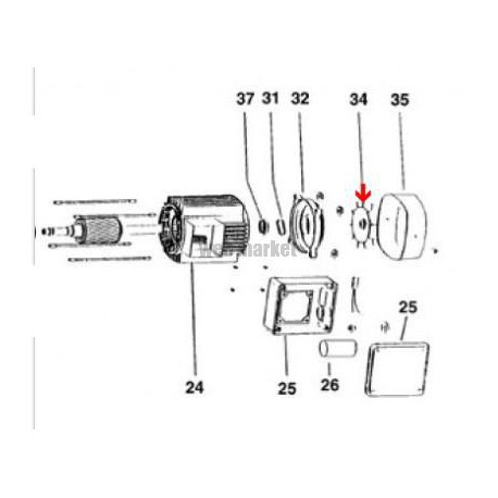 Ventilateur moteur de surpresseur Tema 1000 ( Dispo épuisement Stock )