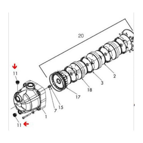 Bouchon de purge de surpresseur Euro Com ( Dispo épuisement Stock )