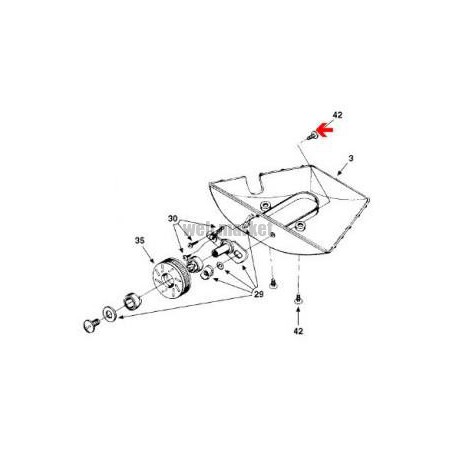 Vis de capot/fond Polaris 180-280, les 10