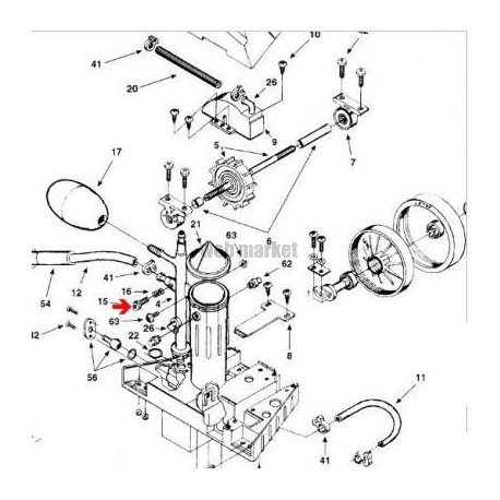 Vis de réglage de débit Polaris 180-280-360-380