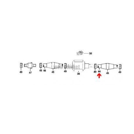 Tuyau d alimentation souple 3m Polaris 180-280-380