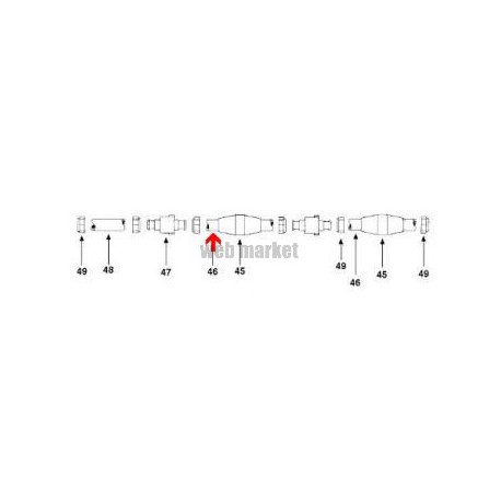 Tuyau d alimentation rigide 3m Polaris 180-280-380