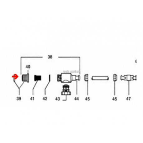 Adaptateur de prise paroi Polaris 180-280-360-380