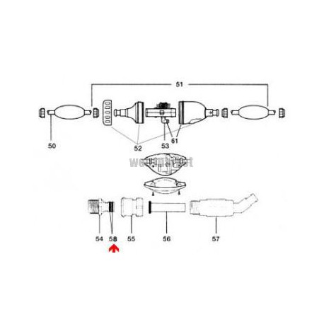 Joint de raccord Polaris pour D22-D23 (16x1,8mm)