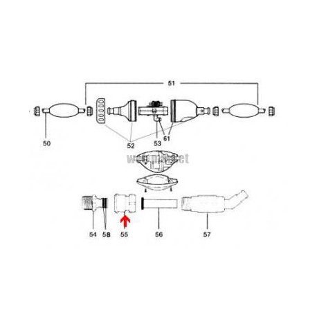 Raccord rapide femelle pour D22/D23 Polaris 180