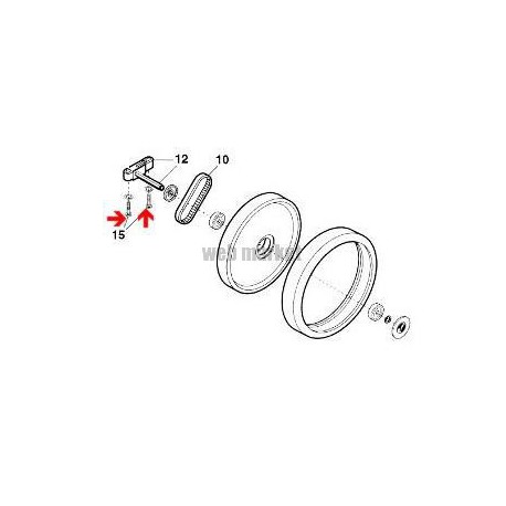 Vis d essieu/capot Polaris 340-360-380, les 5