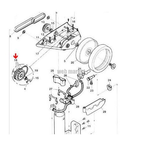 Kit d engrenages Polaris 360-380
