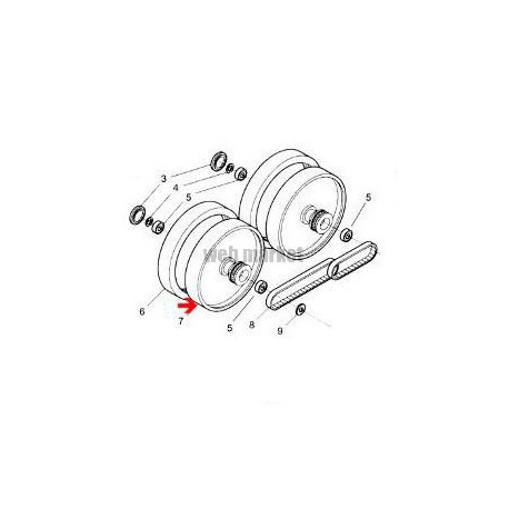 Roue coté jumelée de Polaris 360-380