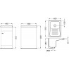 Bonde à grille pour cuve de laboratoire, chromé Réf D5874AA