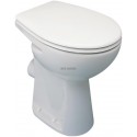 Cuvette ind surélevée ULYSSE 36,5x48cm en porcelaine avec trou d abattant avec sortie horizontale, blanc réf. P239901