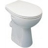 Cuvette ind surélevée ULYSSE 36,5x48cm en porcelaine avec trou d abattant avec sortie horizontale, blanc réf. P239901