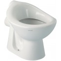 Cuvette indépendante MATERNELLE 30x40cm en porcelaine avec sortie horizontale D85mm, blanc réf. P256401