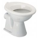 Cuvette ESCULAPE 38x52,5cm en porcelaine avec sortie horizontale D102mm, blanc réf. P259101