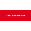 Etiquette chaufferie gaz 200x100mm Réf 215289