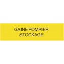 Plaque Gaine pompier stockage Réf 308091