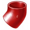 Coude SMU S 45° fonte diamètre nominal 250mm Réf. 157069 PAM