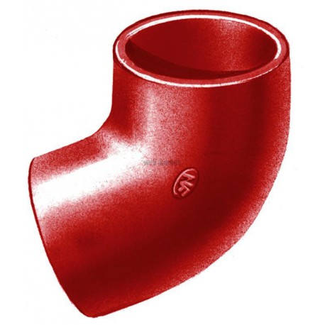 Coude SMU S à 68° - fonte - Ø nominal 125 mm